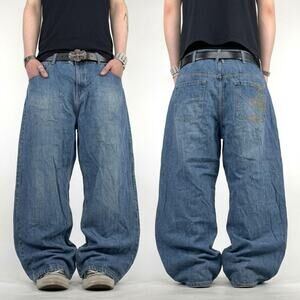 Vintage y2k grunge archive faded stonewash baggy rare cyber jeans